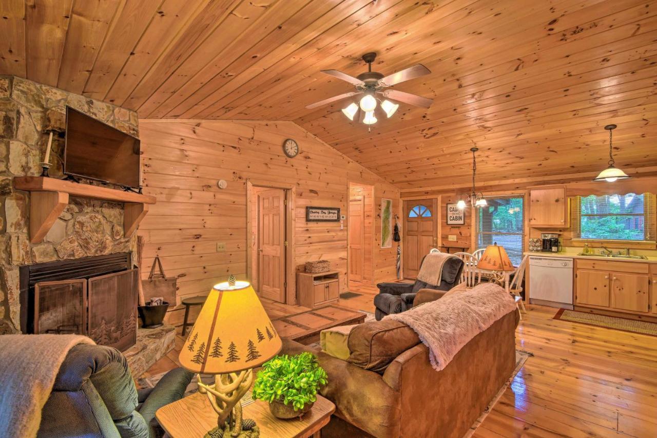 Pinot And Pine Chic Log Cabin About 5 Mi To Blue Ridge Exterior foto