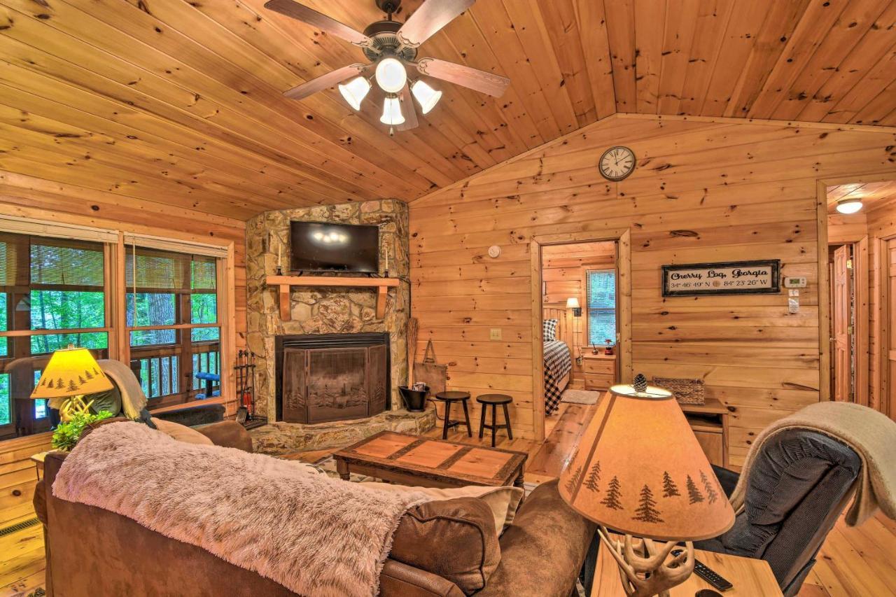 Pinot And Pine Chic Log Cabin About 5 Mi To Blue Ridge Exterior foto