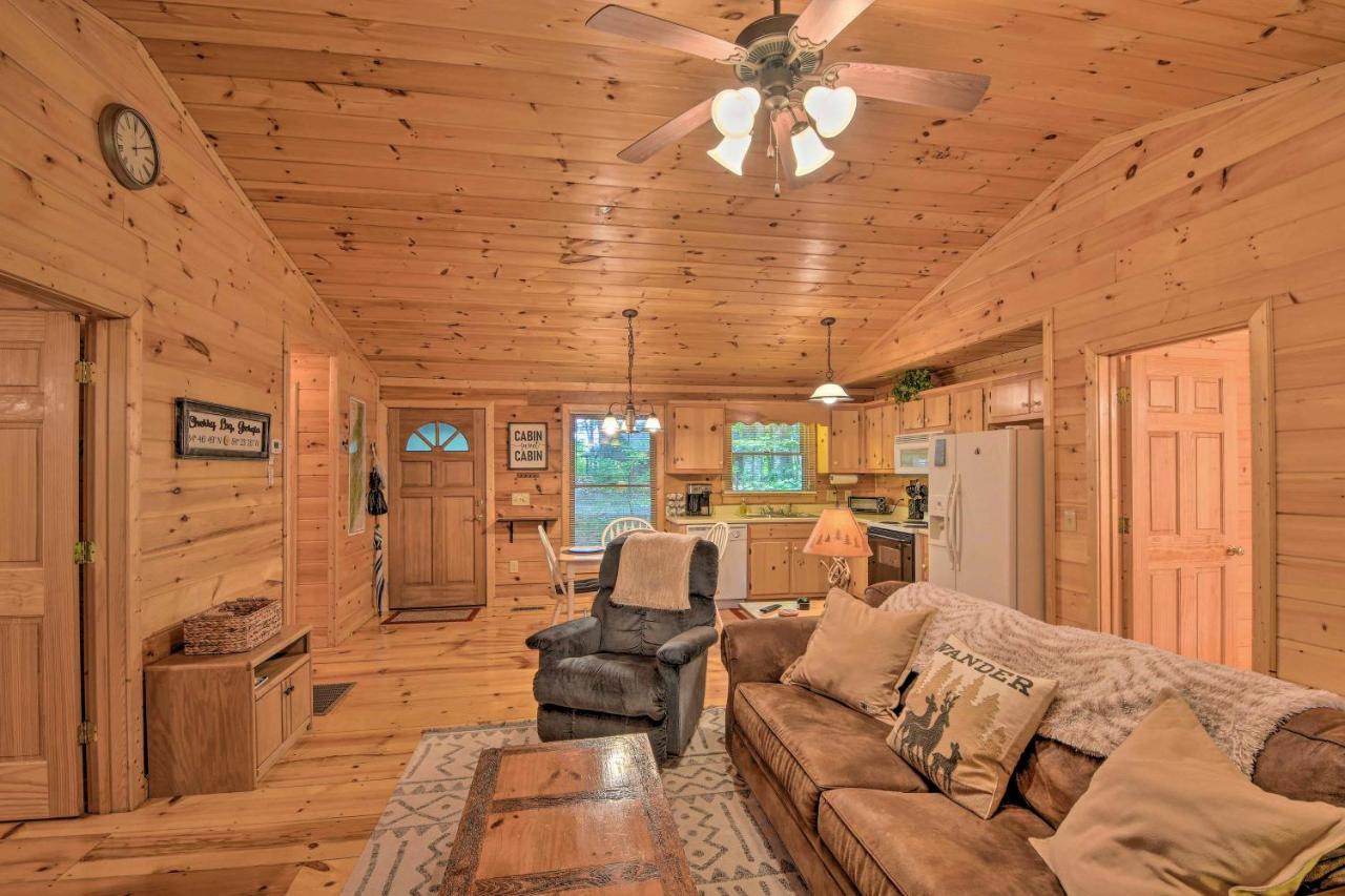 Pinot And Pine Chic Log Cabin About 5 Mi To Blue Ridge Exterior foto
