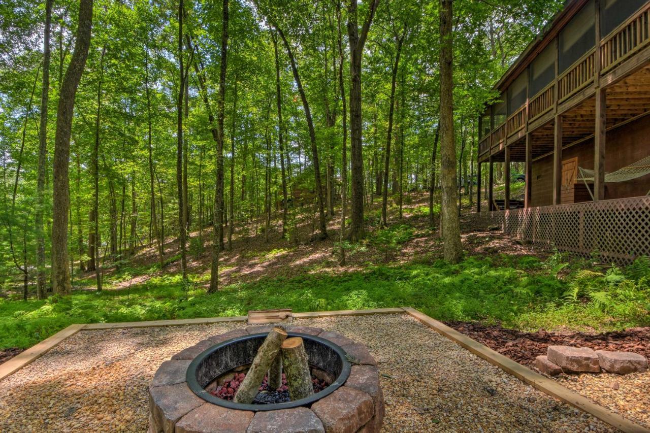 Pinot And Pine Chic Log Cabin About 5 Mi To Blue Ridge Exterior foto